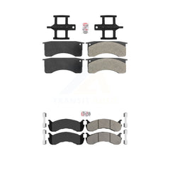 AmeriBRAKES KNF-101586 Disc Brake Pad for 1998-2010 IC Corporation CE School Bus, International 3200 and More - Front and Rear