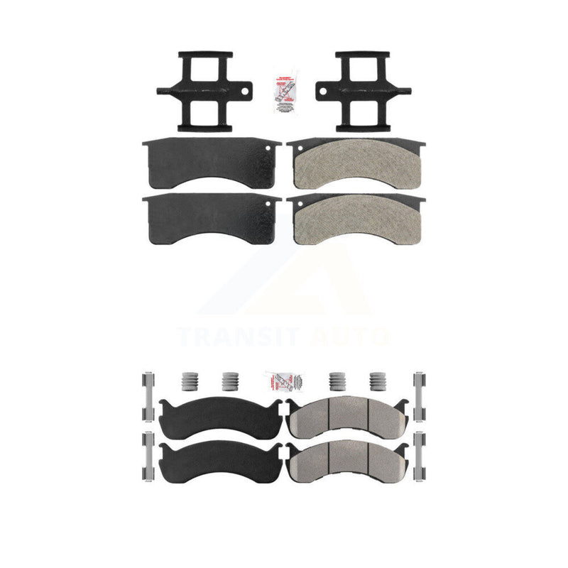 AmeriBRAKES KNF-101587 Disc Brake Pad for 1998-2010 IC Corporation CE School Bus, International 3200 and More - Front and Rear