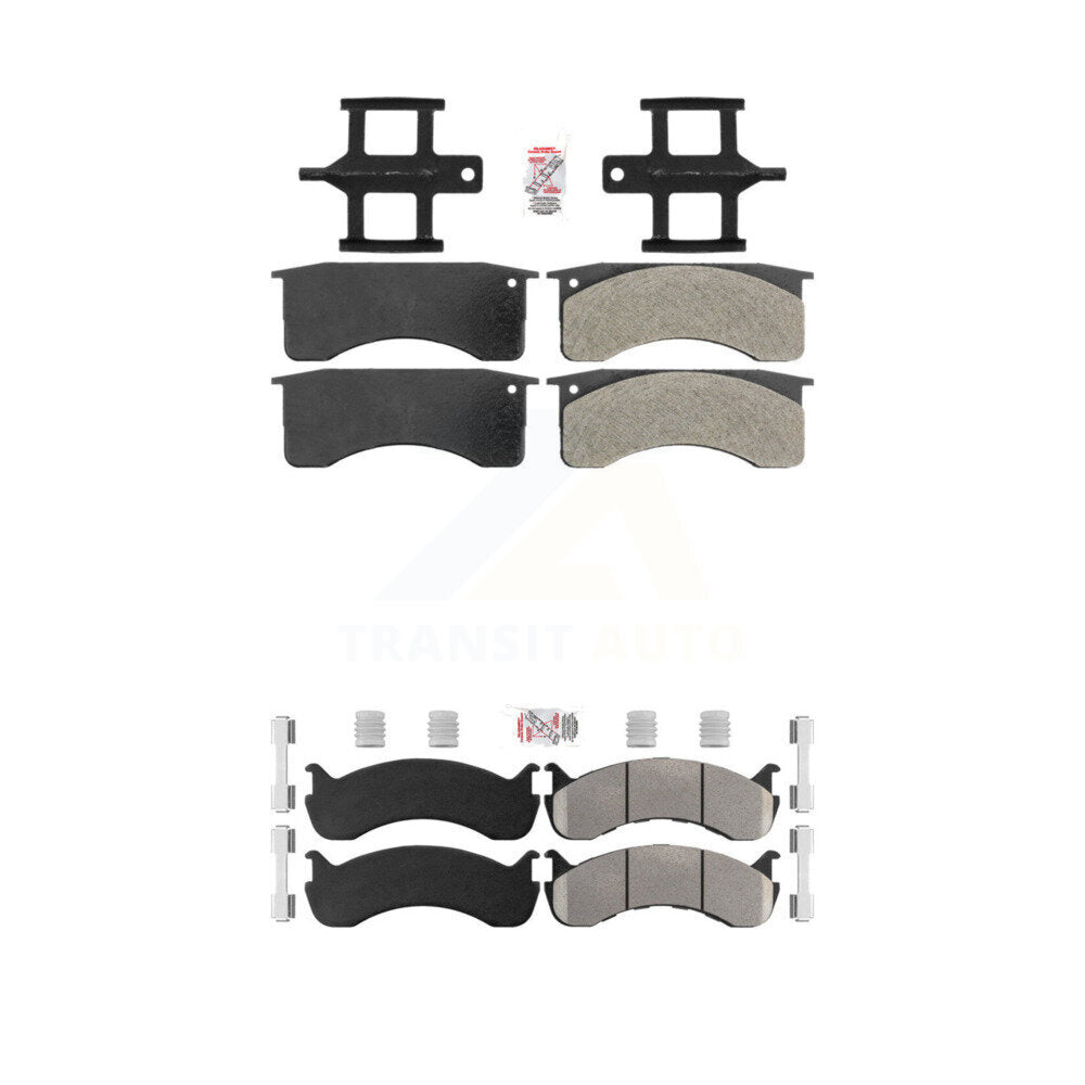 AmeriBRAKES KNF-101588 Disc Brake Pad for 1998-2010 IC Corporation CE School Bus, International 3200 and More - Front and Rear
