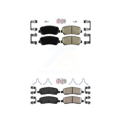 AmeriBRAKES KNF-101593 Disc Brake Pad for 2013-2016 Dodge Dart - Front and Rear