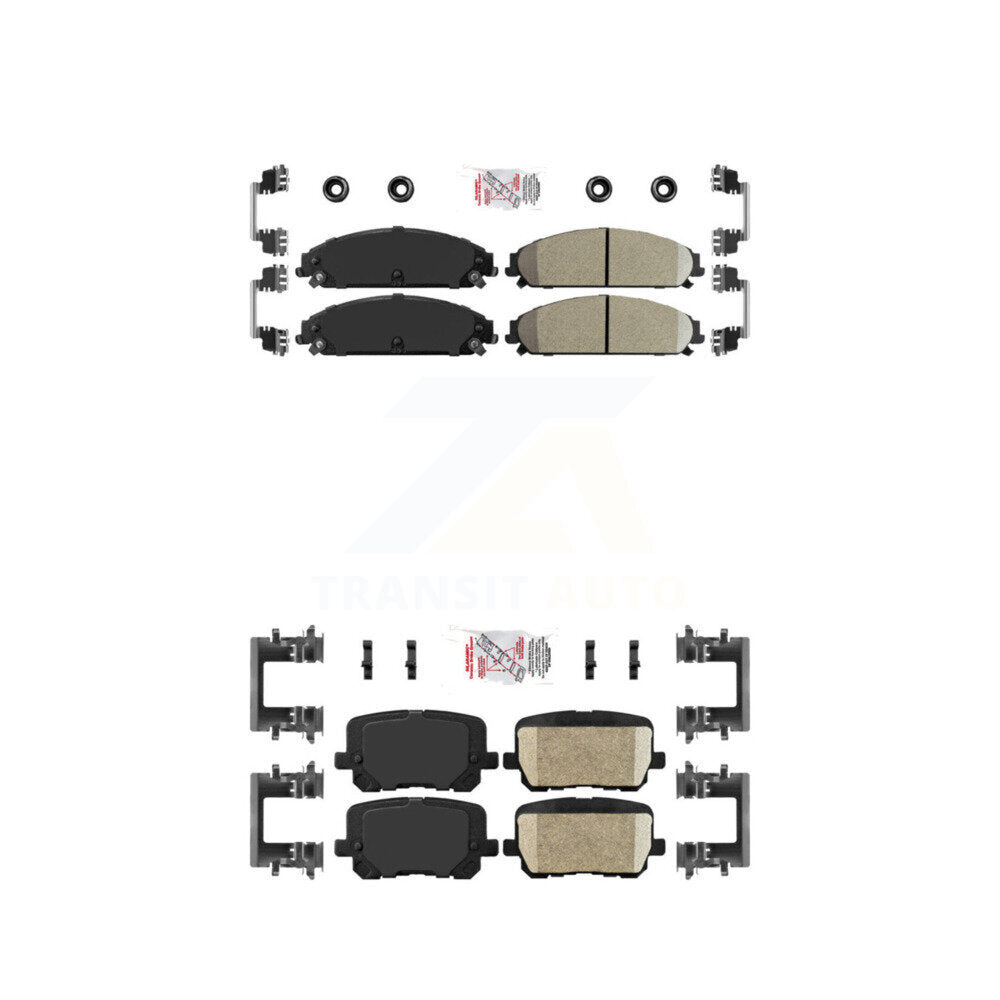 AmeriBRAKES KNF-101595 Disc Brake Pad for 2014-2018 Dodge Charger - Front and Rear