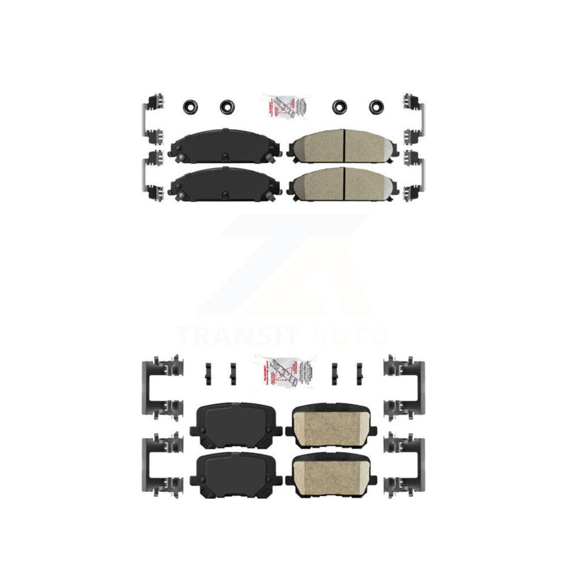 AmeriBRAKES KNF-101595 Disc Brake Pad for 2014-2018 Dodge Charger - Front and Rear