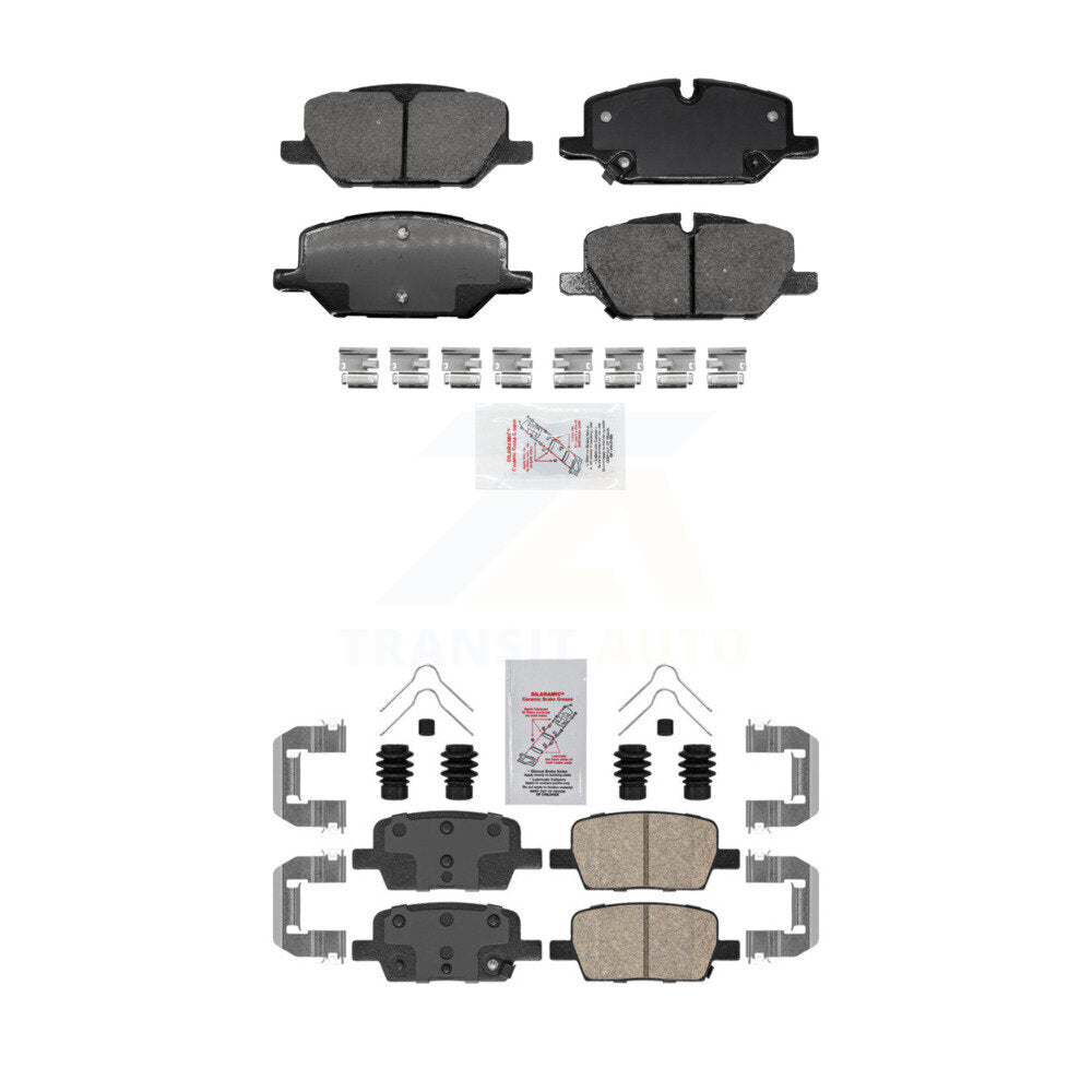AmeriBRAKES KNF-101596 Disc Brake Pad for 2021-2022 Chevrolet Camaro - Front and Rear