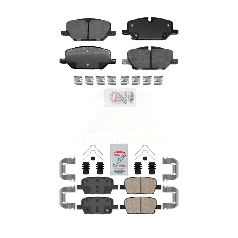 AmeriBRAKES KNF-101596 Disc Brake Pad for 2021-2022 Chevrolet Camaro - Front and Rear