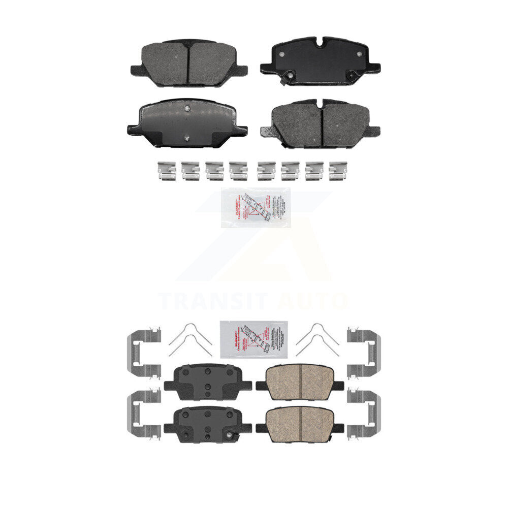 AmeriBRAKES KNF-101597 Disc Brake Pad for 2021-2022 Chevrolet Camaro - Front and Rear