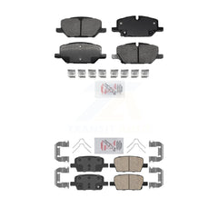AmeriBRAKES KNF-101597 Disc Brake Pad for 2021-2022 Chevrolet Camaro - Front and Rear