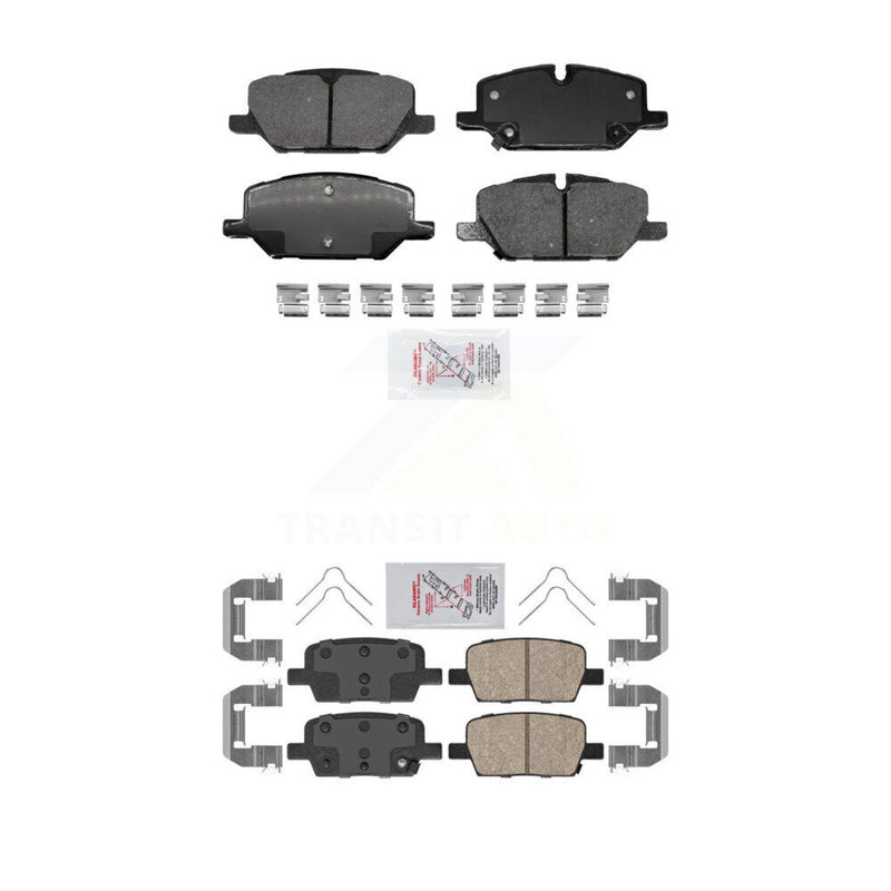 AmeriBRAKES KNF-101597 Disc Brake Pad for 2021-2022 Chevrolet Camaro - Front and Rear