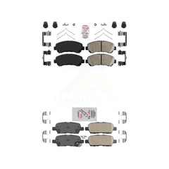 AmeriBRAKES KNF-101598 Disc Brake Pad for 2007-2022 Nissan Maxima, Nissan Juke and More - Front and Rear