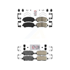 AmeriBRAKES KNF-101599 Disc Brake Pad for 2007-2022 Nissan Maxima, Nissan Juke and More - Front and Rear