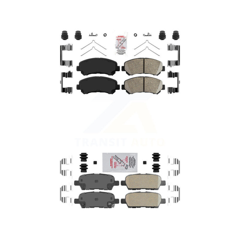 AmeriBRAKES KNF-101599 Disc Brake Pad for 2007-2022 Nissan Maxima, Nissan Juke and More - Front and Rear