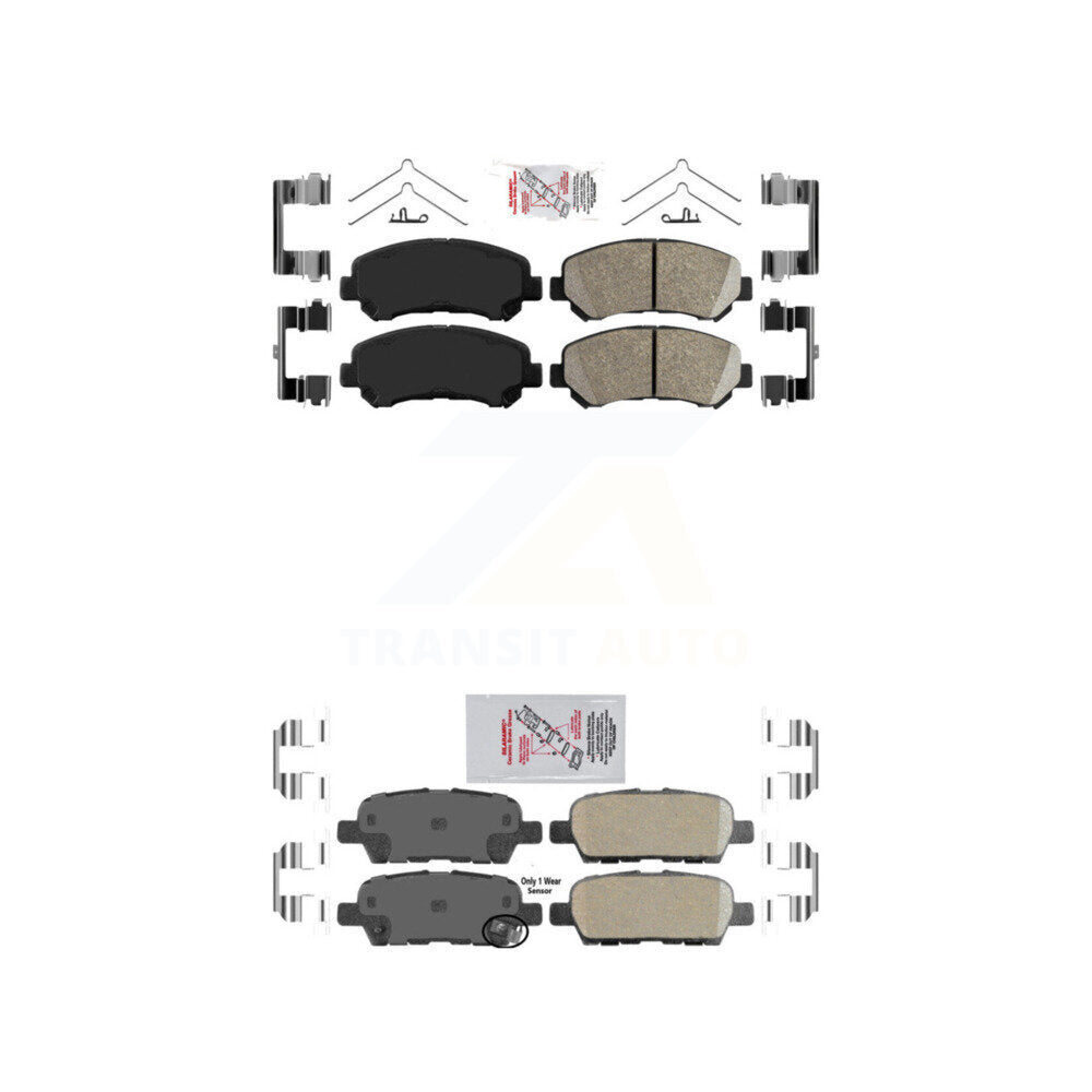 AmeriBRAKES KNF-101600 Disc Brake Pad for 2007-2022 Nissan Maxima, Nissan Juke and More - Front and Rear
