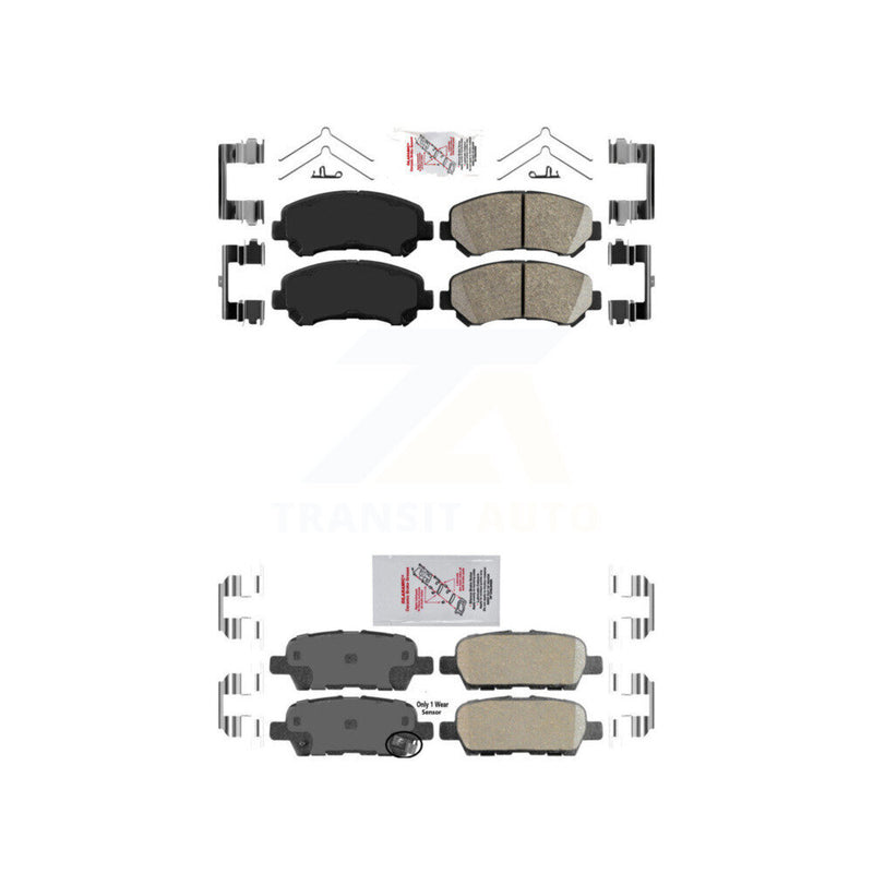 AmeriBRAKES KNF-101600 Disc Brake Pad for 2007-2022 Nissan Maxima, Nissan Juke and More - Front and Rear
