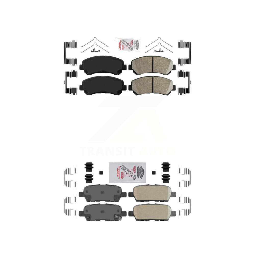 AmeriBRAKES KNF-101601 Disc Brake Pad for 2007-2022 Nissan Maxima, Nissan Juke and More - Front and Rear