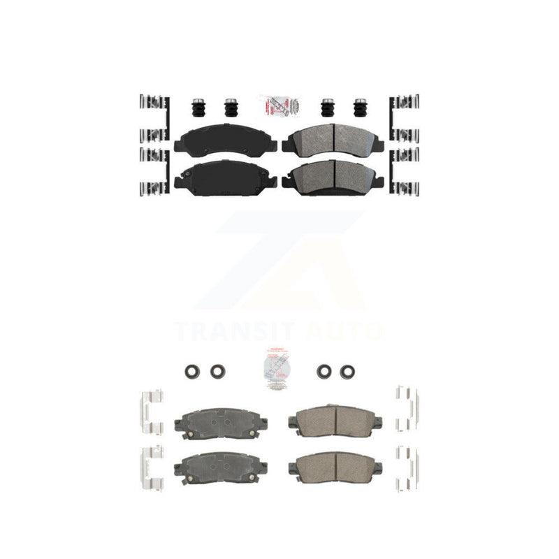 AmeriBRAKES KNF-101608 Disc Brake Pad for 2013-2016 Cadillac XTS - Front and Rear
