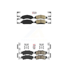 AmeriBRAKES KNF-101611 Disc Brake Pad for 2005-2007 Chevrolet Silverado 1500 Classic, GMC Sierra 1500 Classic and More - Front and Rear