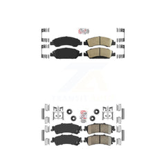 AmeriBRAKES KNF-101612 Disc Brake Pad for 2005-2007 Chevrolet Silverado 1500 Classic, GMC Sierra 1500 Classic and More - Front and Rear