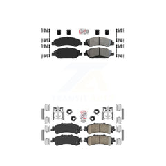 AmeriBRAKES KNF-101614 Disc Brake Pad for 2005-2007 Chevrolet Silverado 1500 Classic, GMC Sierra 1500 Classic and More - Front and Rear