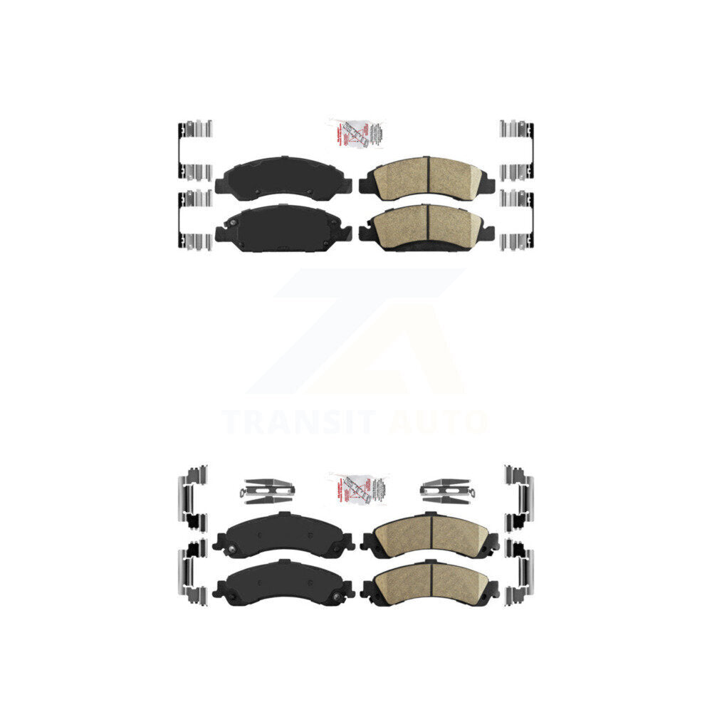 AmeriBRAKES KNF-101616 Disc Brake Pad for 2005-2006 Chevrolet Silverado 1500, GMC Sierra 1500 - Front and Rear