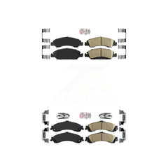 AmeriBRAKES KNF-101616 Disc Brake Pad for 2005-2006 Chevrolet Silverado 1500, GMC Sierra 1500 - Front and Rear