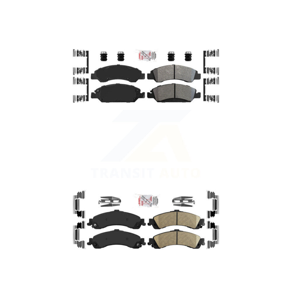 AmeriBRAKES KNF-101617 Disc Brake Pad for 2005-2006 Chevrolet Silverado 1500, GMC Sierra 1500 - Front and Rear