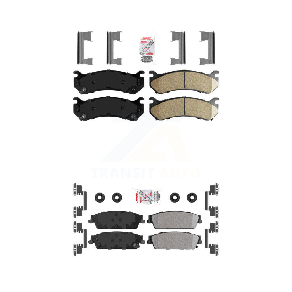 AmeriBRAKES KNF-101618 Disc Brake Pad for 2007 Chevrolet Silverado 1500 - Front and Rear