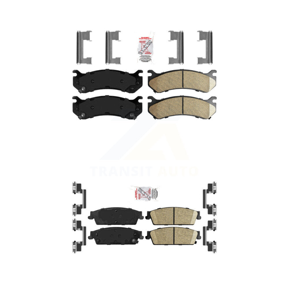 AmeriBRAKES KNF-101619 Disc Brake Pad for 2007 Chevrolet Silverado 1500 - Front and Rear