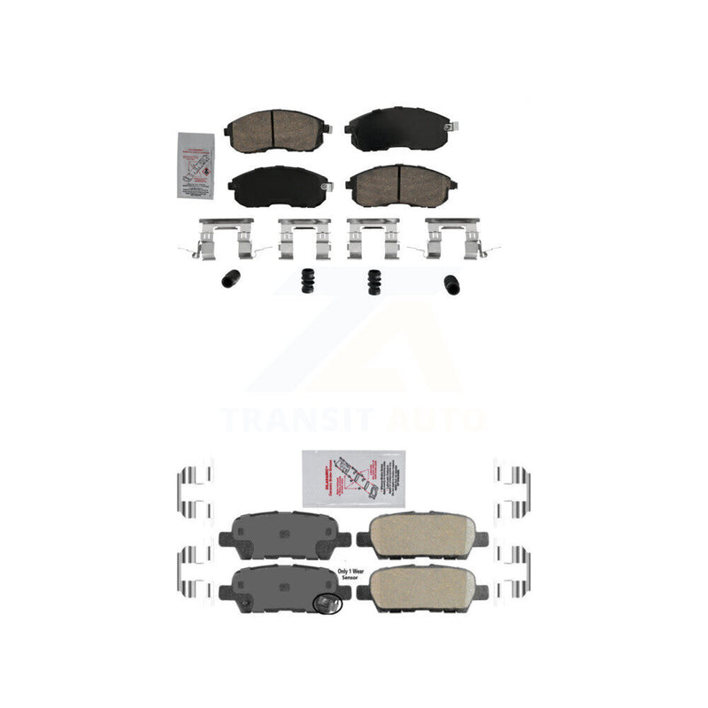 AmeriBRAKES KNF-101622 Disc Brake Pad for 2002-2019 Nissan Sentra, Nissan Altima and More - Front and Rear