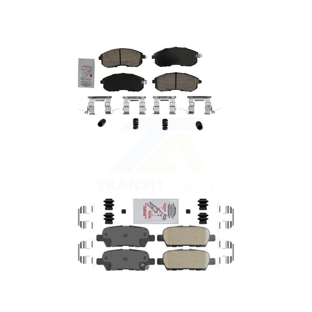AmeriBRAKES KNF-101623 Disc Brake Pad for 2002-2019 Nissan Sentra, Nissan Altima and More - Front and Rear