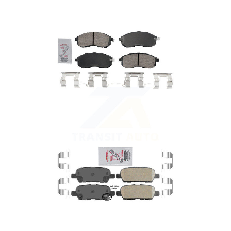 AmeriBRAKES KNF-101624 Disc Brake Pad for 2002-2019 Nissan Sentra, Nissan Altima and More - Front and Rear