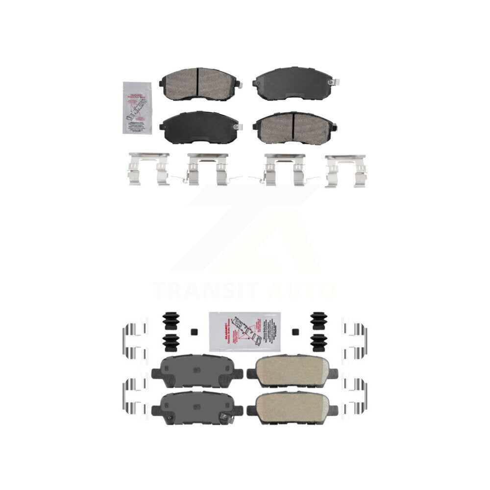 AmeriBRAKES KNF-101625 Disc Brake Pad for 2002-2019 Nissan Sentra, Nissan Altima and More - Front and Rear
