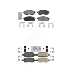 AmeriBRAKES KNF-101625 Disc Brake Pad for 2002-2019 Nissan Sentra, Nissan Altima and More - Front and Rear