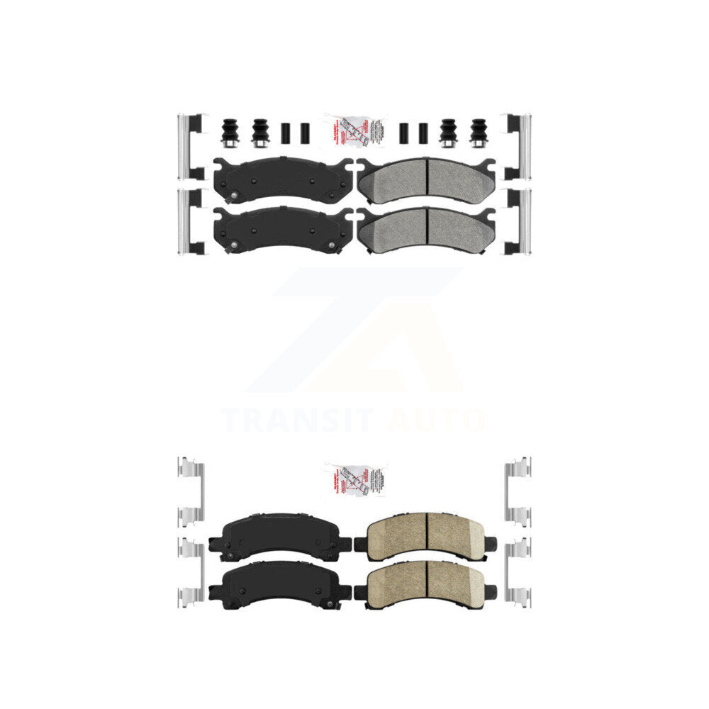 AmeriBRAKES KNF-101628 Disc Brake Pad for 2003-2005 Chevrolet Express 2500, GMC Savana 2500 - Front and Rear