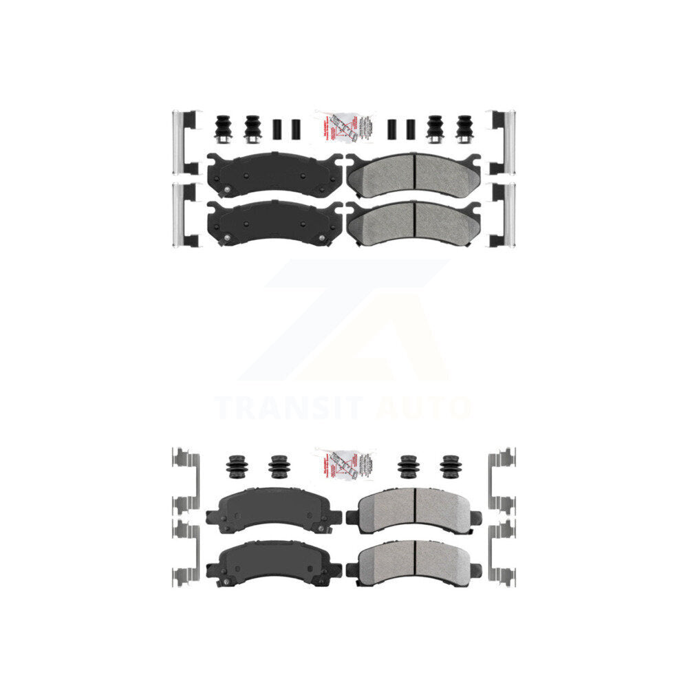 AmeriBRAKES KNF-101629 Disc Brake Pad for 2003-2005 Chevrolet Express 2500, GMC Savana 2500 - Front and Rear