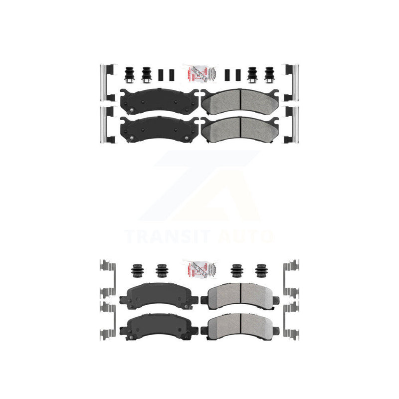 AmeriBRAKES KNF-101629 Disc Brake Pad for 2003-2005 Chevrolet Express 2500, GMC Savana 2500 - Front and Rear