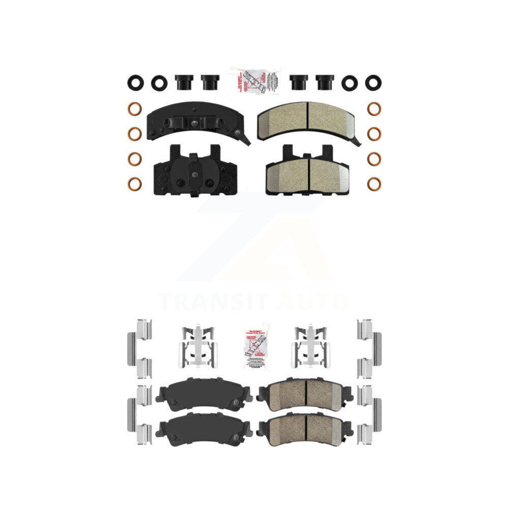 AmeriBRAKES KNF-101631 Disc Brake Pad for 1993-2000 GMC Yukon, Cadillac 60 Special - Front and Rear