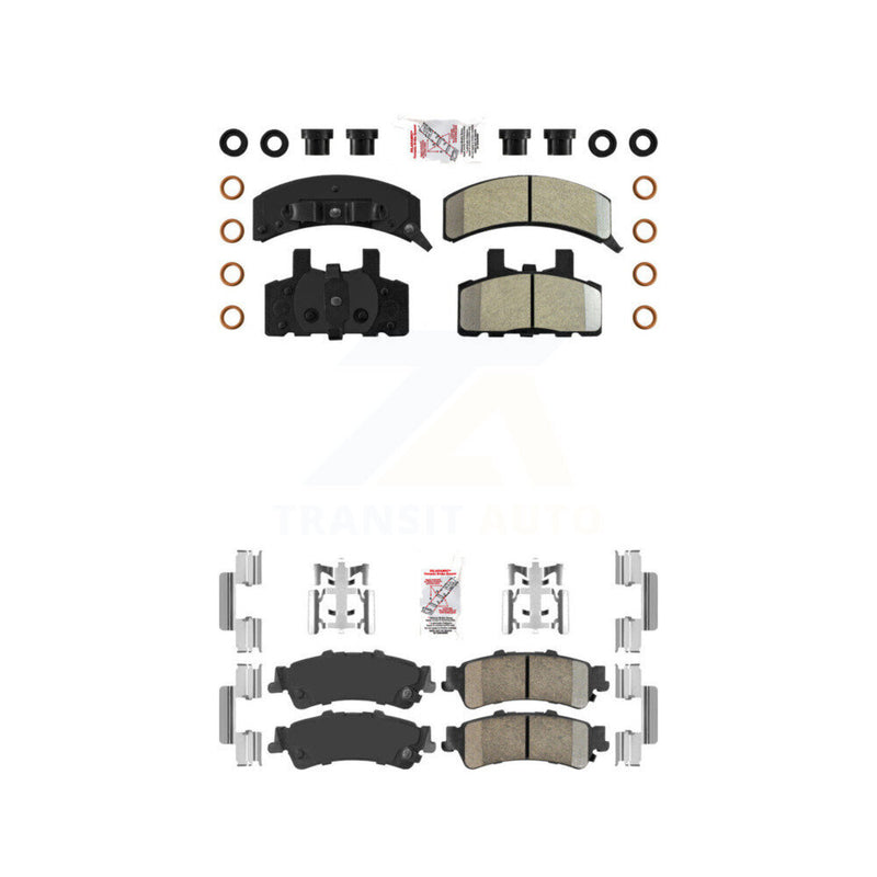 AmeriBRAKES KNF-101631 Disc Brake Pad for 1993-2000 GMC Yukon, Cadillac 60 Special - Front and Rear