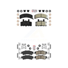 AmeriBRAKES KNF-101632 Disc Brake Pad for 1993-2000 GMC Yukon, Cadillac 60 Special - Front and Rear