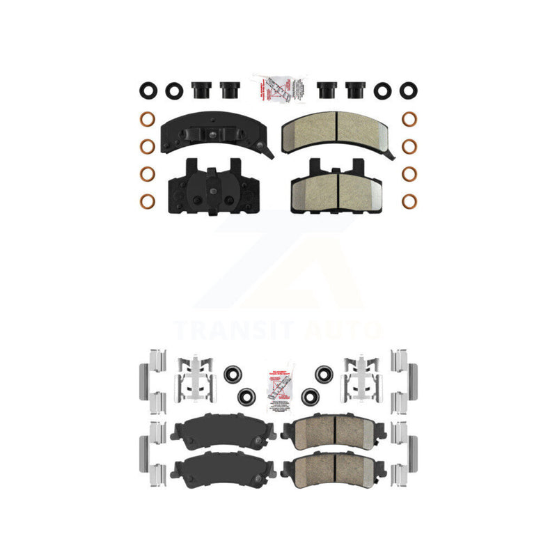 AmeriBRAKES KNF-101632 Disc Brake Pad for 1993-2000 GMC Yukon, Cadillac 60 Special - Front and Rear