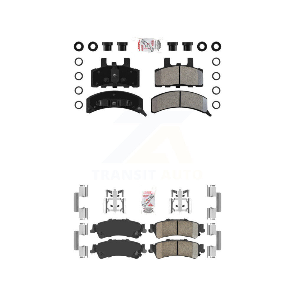 AmeriBRAKES KNF-101634 Disc Brake Pad for 1993-2000 GMC Yukon, Cadillac 60 Special - Front and Rear