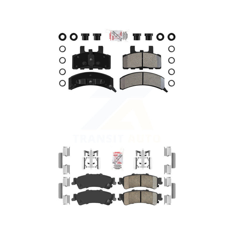 AmeriBRAKES KNF-101634 Disc Brake Pad for 1993-2000 GMC Yukon, Cadillac 60 Special - Front and Rear