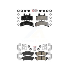 AmeriBRAKES KNF-101635 Disc Brake Pad for 1993-2000 GMC Yukon, Cadillac 60 Special - Front and Rear