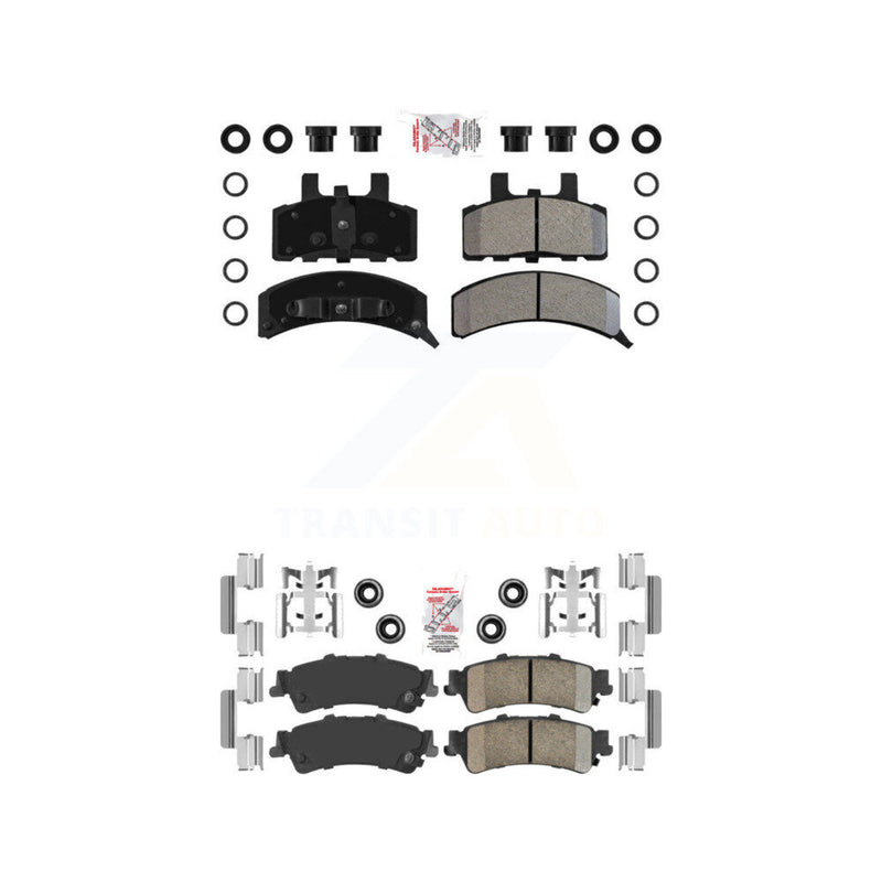 AmeriBRAKES KNF-101635 Disc Brake Pad for 1993-2000 GMC Yukon, Cadillac 60 Special - Front and Rear