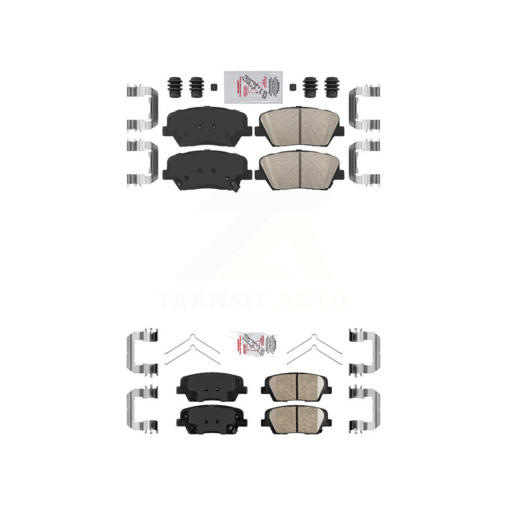 AmeriBRAKES KNF-101647 Disc Brake Pad for 2014-2015 Kia Sorento - Front and Rear