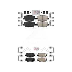 AmeriBRAKES KNF-101647 Disc Brake Pad for 2014-2015 Kia Sorento - Front and Rear