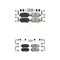 AmeriBRAKES KNF-101648 Disc Brake Pad for 2014-2015 Kia Sorento - Front and Rear