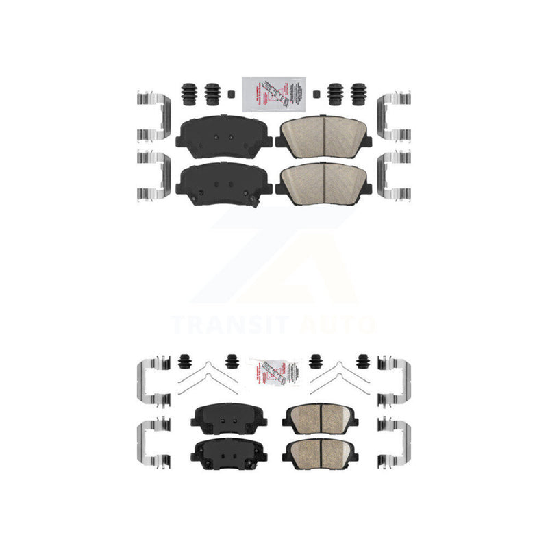 AmeriBRAKES KNF-101648 Disc Brake Pad for 2014-2015 Kia Sorento - Front and Rear