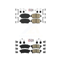 AmeriBRAKES KNF-101654 Disc Brake Pad for 2014 Lexus IS250 - Front and Rear