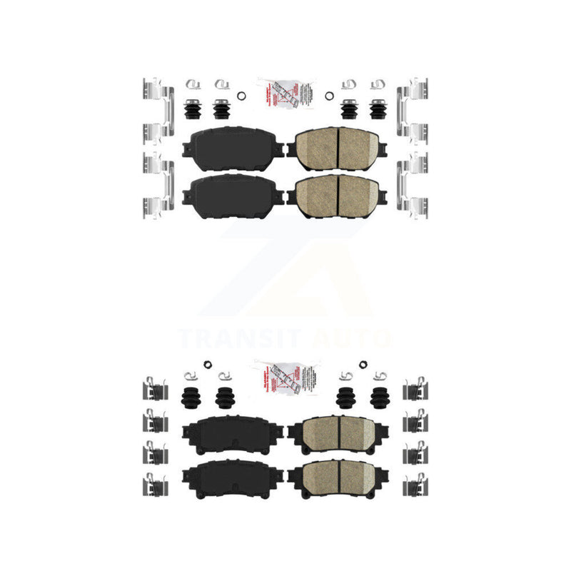 AmeriBRAKES KNF-101654 Disc Brake Pad for 2014 Lexus IS250 - Front and Rear
