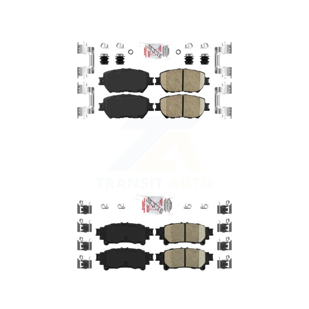 AmeriBRAKES KNF-101655 Disc Brake Pad for 2014 Lexus IS250 - Front and Rear