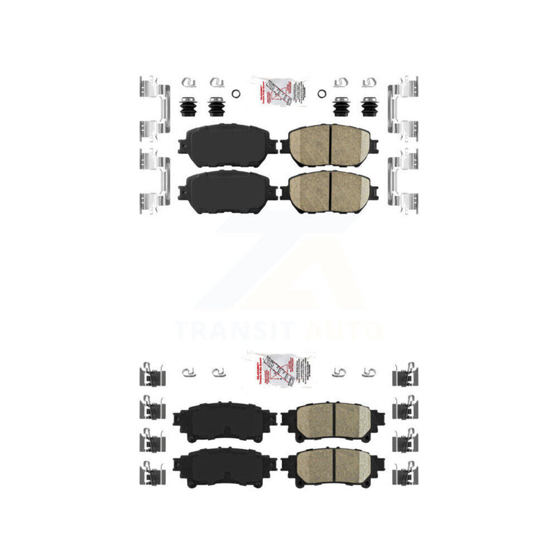 AmeriBRAKES KNF-101655 Disc Brake Pad for 2014 Lexus IS250 - Front and Rear